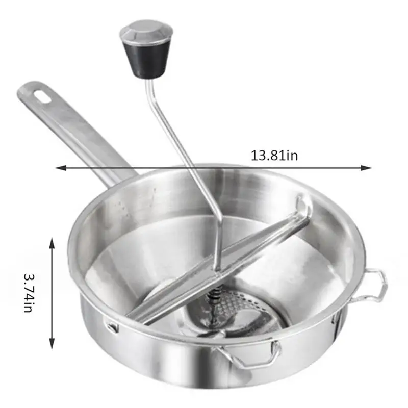 1pc Potato Mashers Ricers Kitchen Cooking Tools Stainless Steel Pressure Mud Puree Vegetable Fruit Press Maker Garlic Presser | Дом и сад