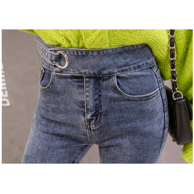 JUJULAND европейский стиль классические женские джинсы с высокой талией винтажные