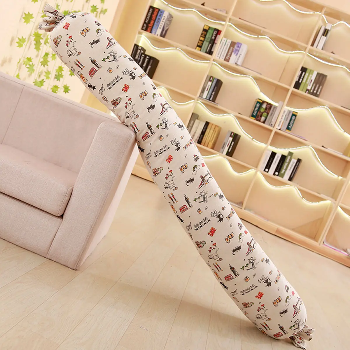 

180cm Linen Strip Neck Body Pillow Korean Soft Pillow Lovely Cushion Gift Decorative Bedding Double Pillows The new listing