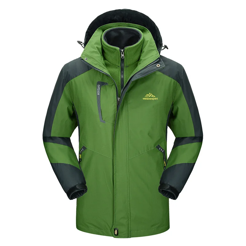 Осенне зимняя двухкомпонентная куртка дождевик Мужская Уличная