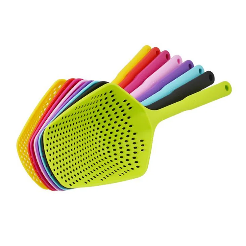 

No-stick Plastic Drain Shovel Strainers Water Leaking Shovel Ice Shovel Fishing Fence Colanders Kitchen Gadget Cooking Tool