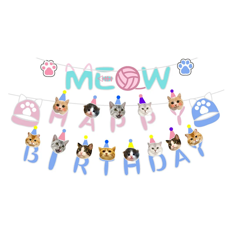 Новые товары для домашних животных и кошек одноразовые праздничные бумажные