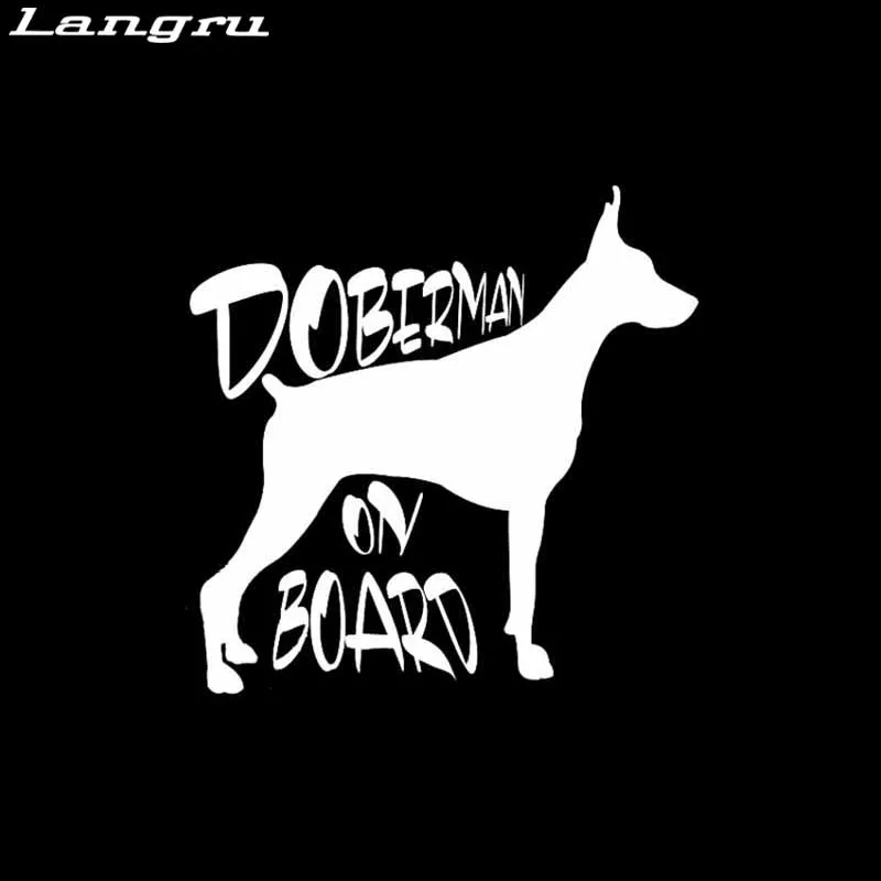 Персональный стиль Doberman на доске виниловая Автомобильная Наклейка Jdm |