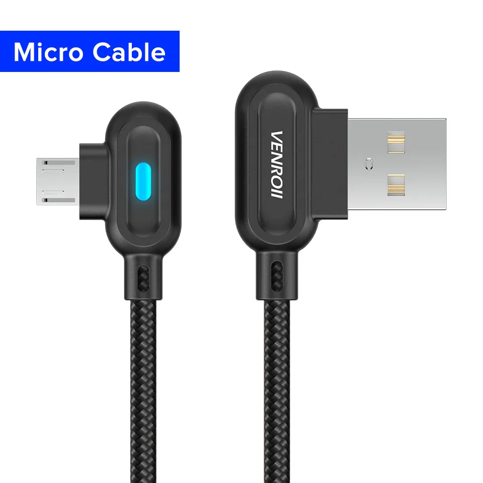 Black 2.4A Micro USB кабель для быстрой зарядки и синхронизации данных Kable Android мобильный телефон шнур для huawei samsung Xiaomi LG Oneplus MicroUSB провод - Цвет: Black