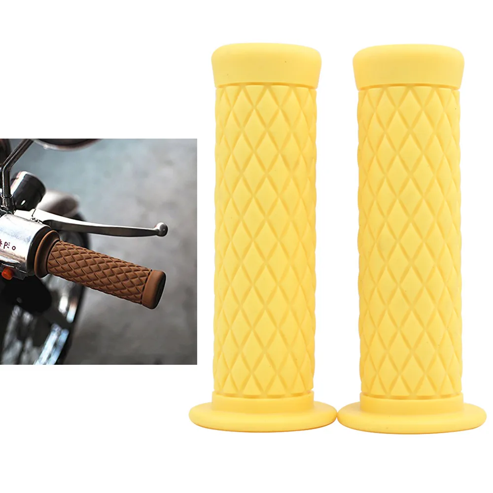 

Universal Motorcycle Handlebar Hand Grips Left 22mm Right 24mm For Harley Honda Yamaha Motocross Cafe Racer Scooter Cruiser