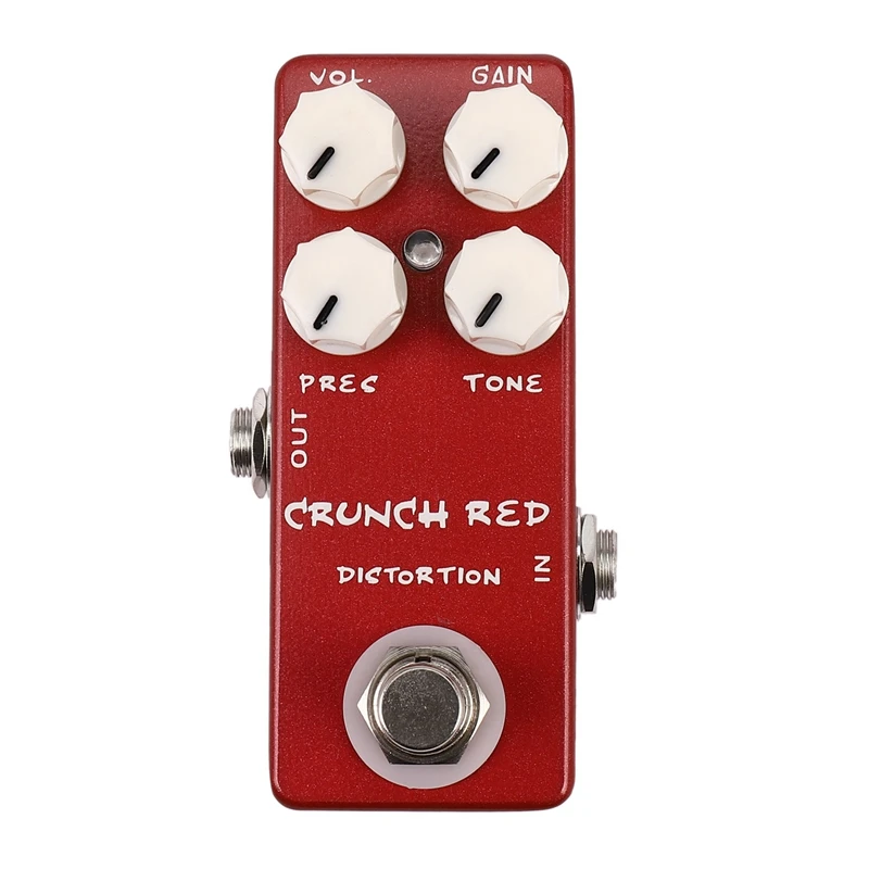 Mosky Mini Guitar Effect Pedal Crunch Red Distortion True Bypass Full Metal Shell | Спорт и развлечения