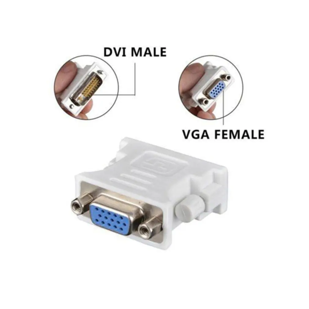in stock DVI D Male To VGA Female Socket Adapter Converter to DVI/24+1 Pin hot | Электроника