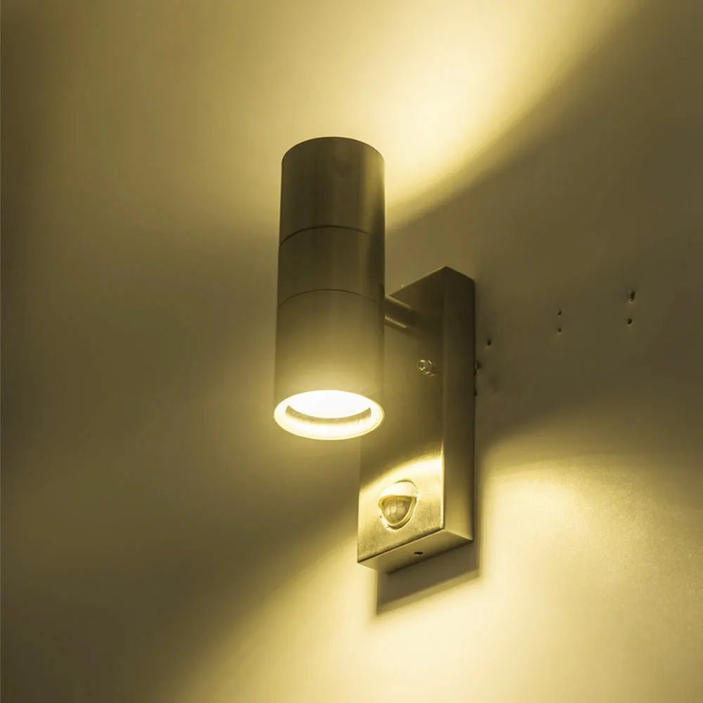 

motion sensor led porch light Up and down induction corridor light outdoor led wall lights for garden stairway lighting