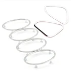 Автомобильный Кондиционер ABS хромированная отделка выходное отверстие украшение для Ford Focus 2 2005 2006 2007 2008 2009 2010 2011-2013 автомобильные аксессуары