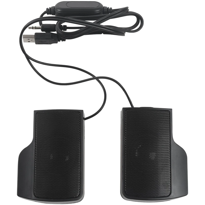 

Портативная мини USB стереоколонка, Саундбар для ноутбука, Mp3, телефона, музыкальный плеер, компьютера, ПК с зажимом, черный