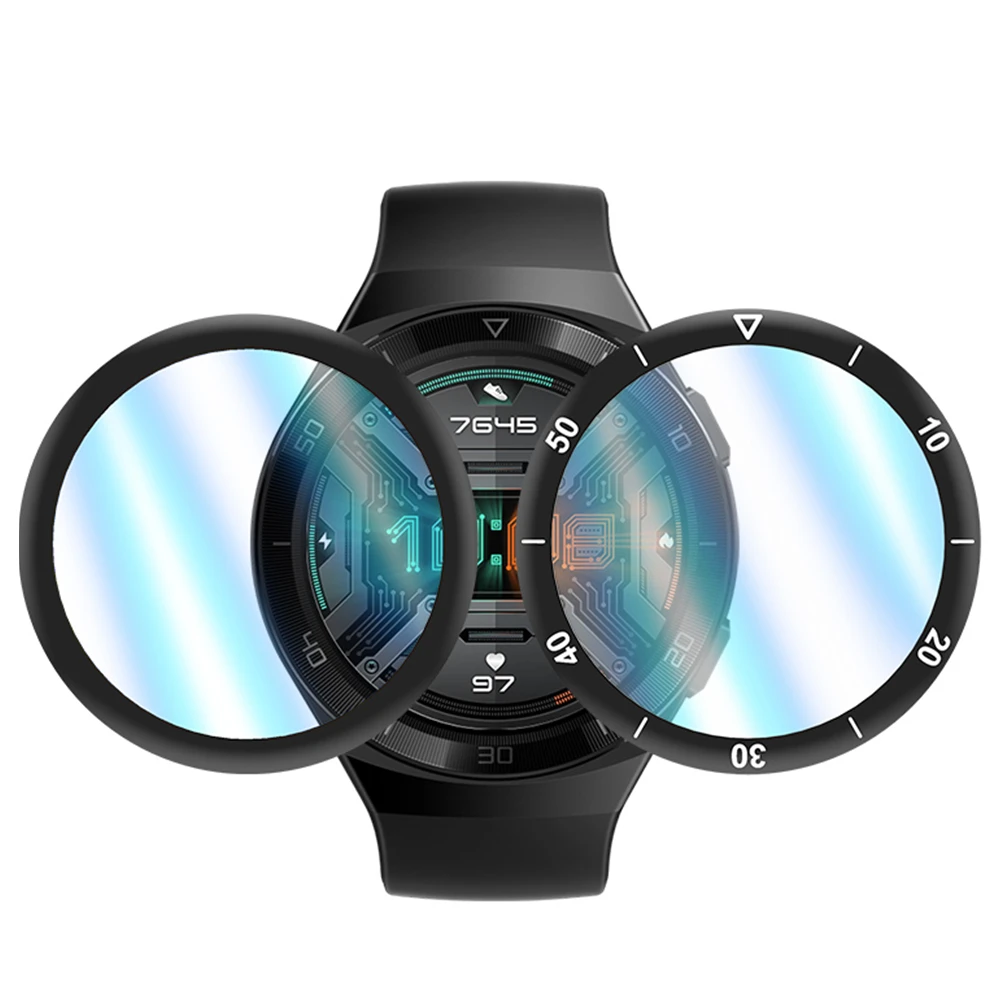 Пленка для часов gt 2e huawei watch протектор экрана 3D с закругленными краями полное
