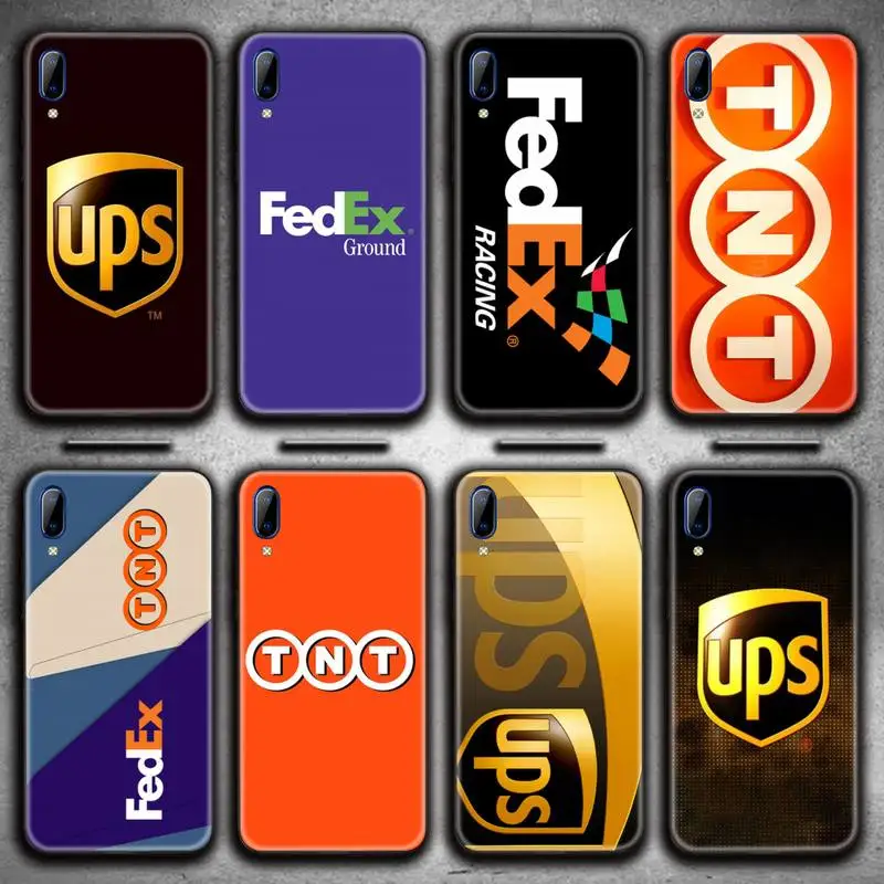 

express TNT UPS Phone Case For Vivo Y91c Y17 Y51 Y67 Y55 Y7s Y81S Y19 V17 vivos5