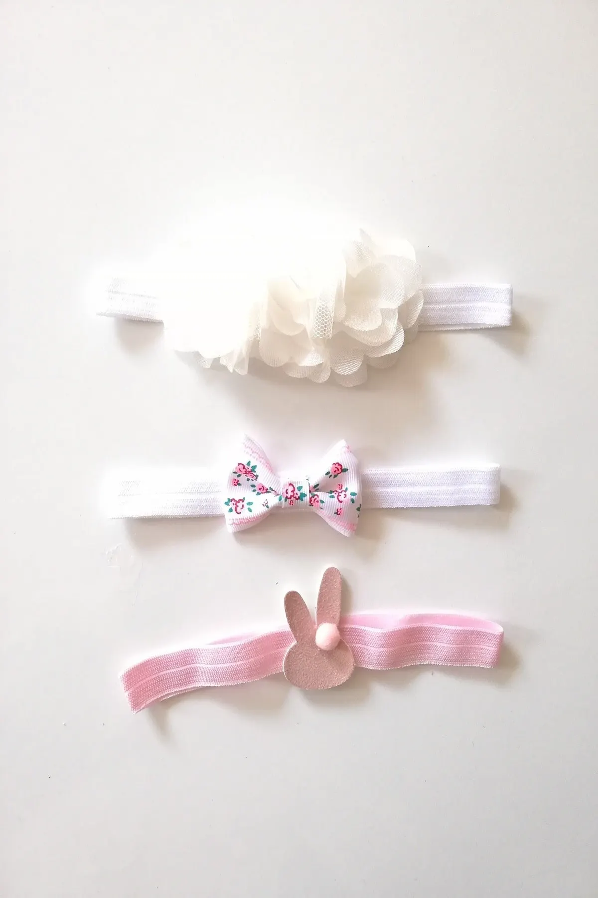 

Детская белая повязка на голову с цветочным рисунком, 3 дюйма