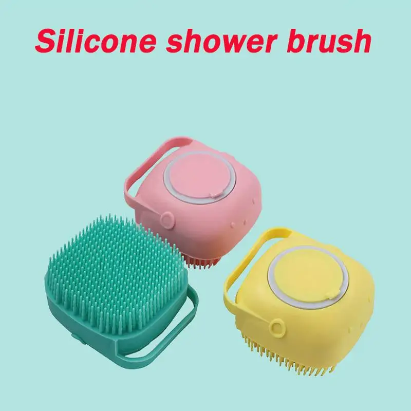 Массажная щетка для собак и шампуня расческа массажа кошек груминга душа купания