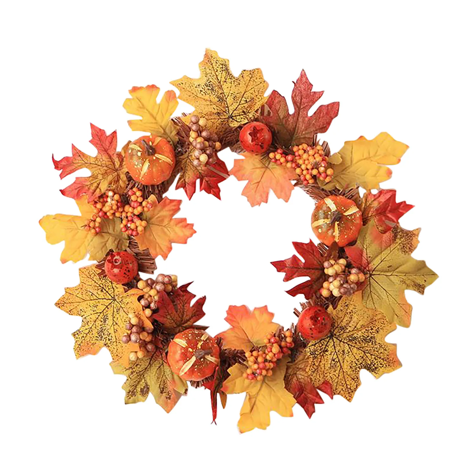 30 см осенний венок Рождественское украшение гирлянда День благодарения окно
