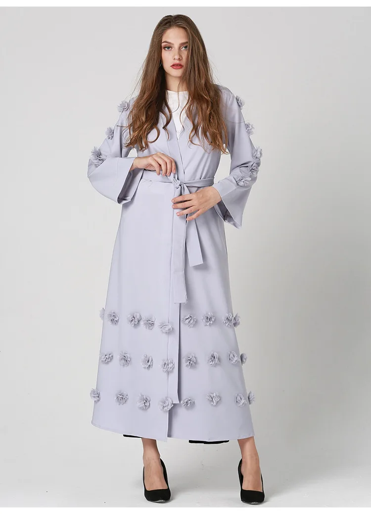 Женское вечернее платье-кардиган мусульманские турецкие платья с большими