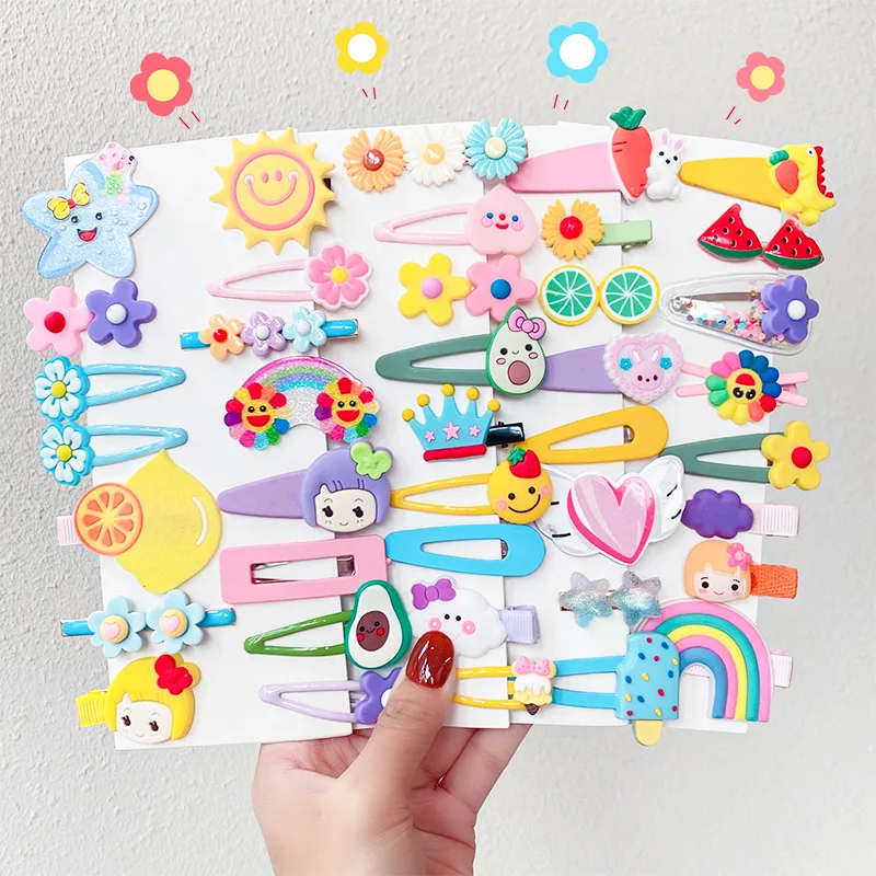 

Заколки для волос Детские, с изображением фруктов, мороженого, 10 шт., 2021