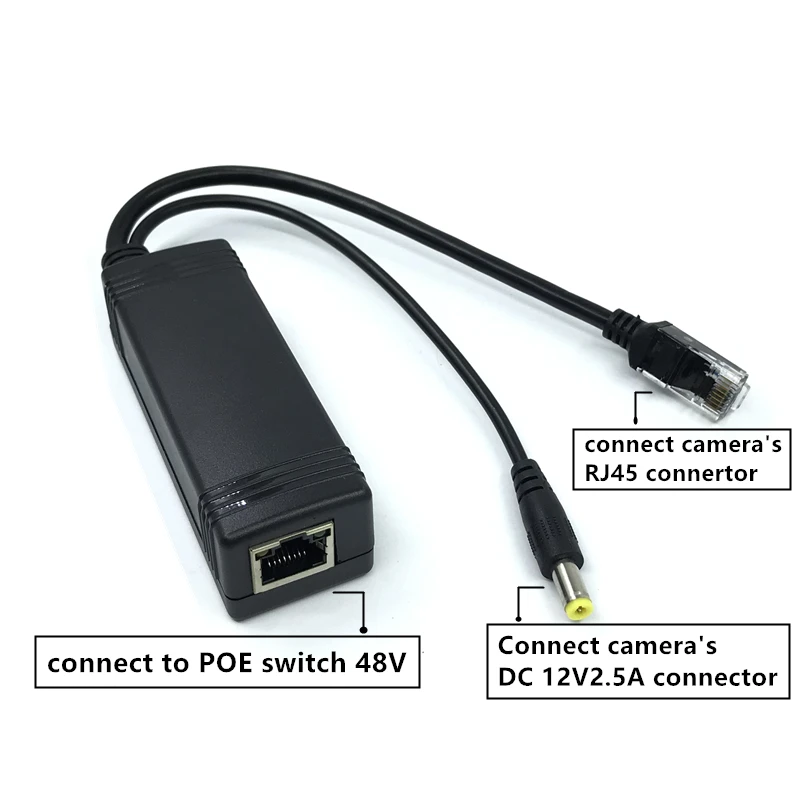 Разветвитель PoE IEEE802.3af 48 В активный для IP камеры poe 100 МП|Компьютерные кабели и