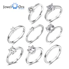 Promise кольцо из стерлингового серебра 925 с кубическим цирконием классические обручальные кольца для женщин подружки невесты подарки (JewelOra RI101321)
