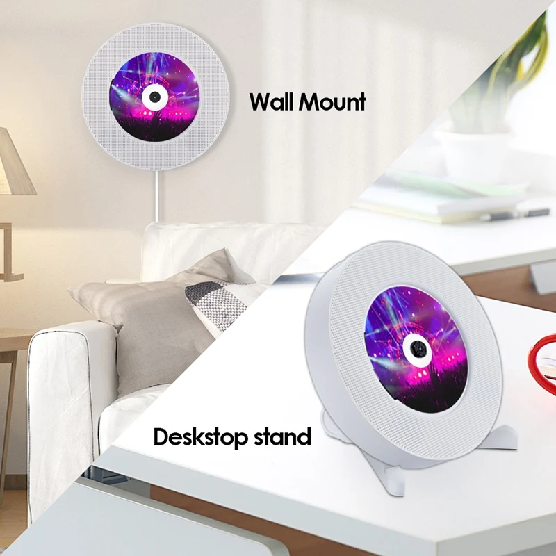 Портативный настенный Bluetooth dvd-плеер USB светодиодный дисплей HiFi динамик o с