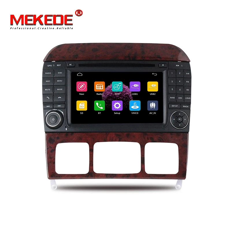 MEKEDE " автомобиля 2 DIN dvd-радио GPS Автомобильный мультимедийный плеер для Mercedes Benz S Class W215 W220 S320 S400 S420 S430 S280 S350