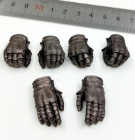tbleague 16th pl2020 173c knight of fire black version 6pcsset hand models for usual 12 inch doll soldier collect