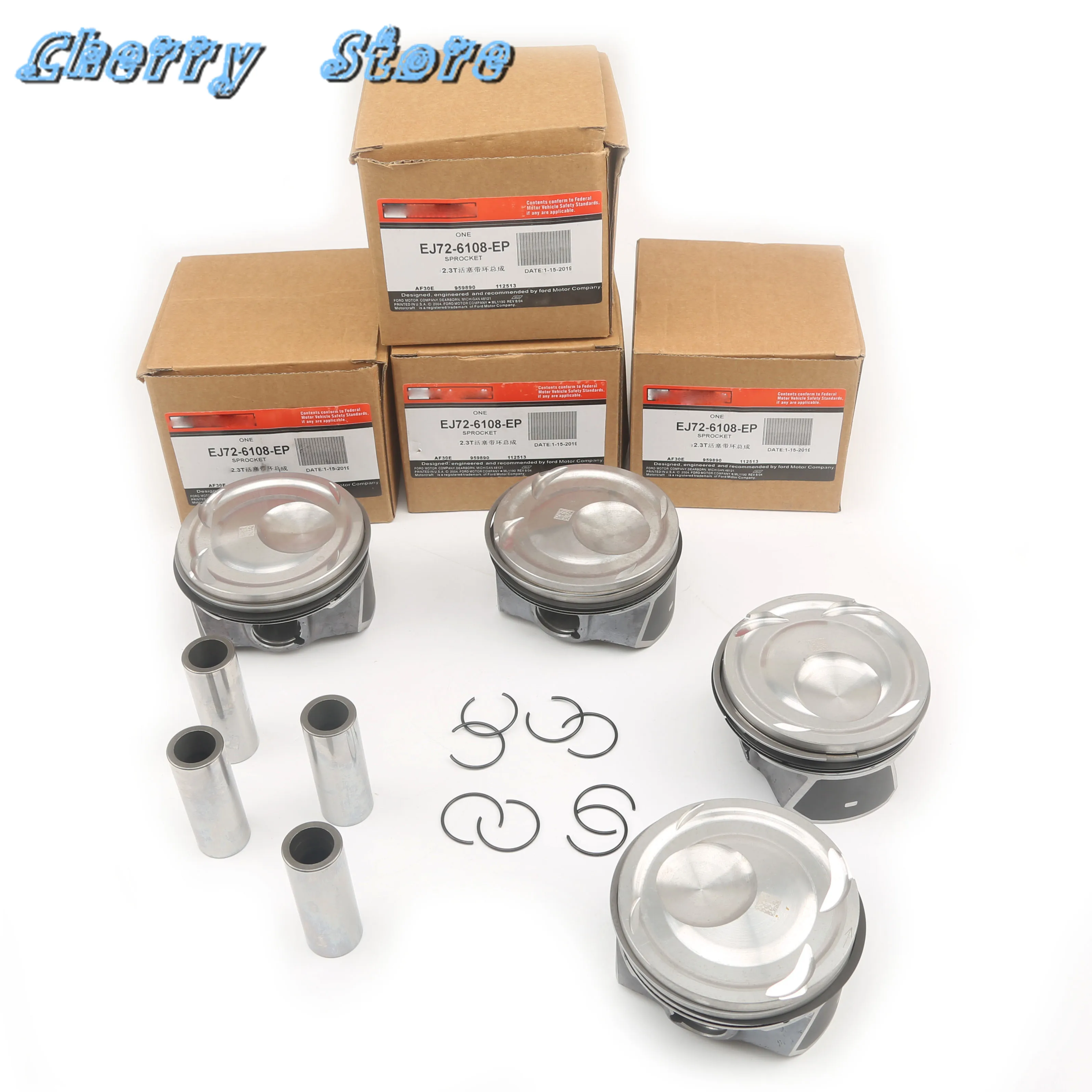 

Engine Pistons & Rings Assembly EJ7Z-6108-A 22MM For Ford Focus Mustang Lincoln MKC 4 Cyl 2.3L TIVCT DI TC EJ7Z6108C EJ7Z 6108 E