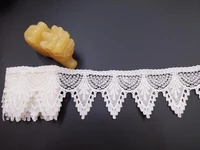 2 yards lace trim white scalloped lace trim crochet floral lace for clothing dress home decor price