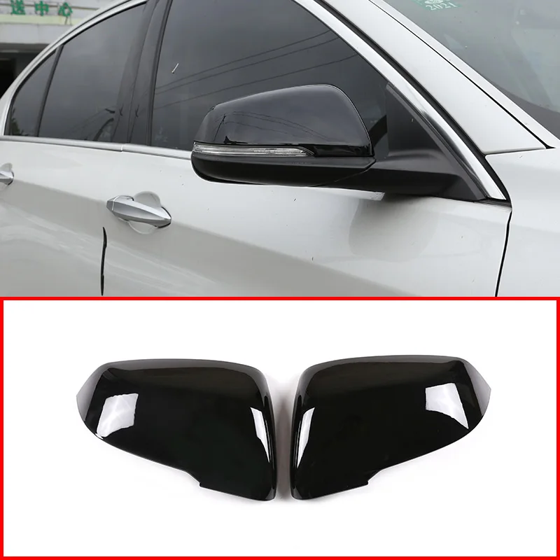 

For BMW 2 Series Gran Active Tourer F45 F46 X1F48 2015-2020 ABS Black Rear View Mirror Cover Trim Exterior Car Accessories 2pcs