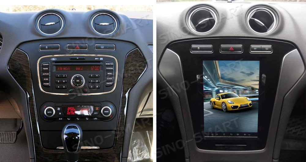 Sinosmart Android 8,1 Tesla стиль автомобиля gps Мультимедиа Радио Навигация плеер для Ford Mondeo/Fusion MK4 2011-2013