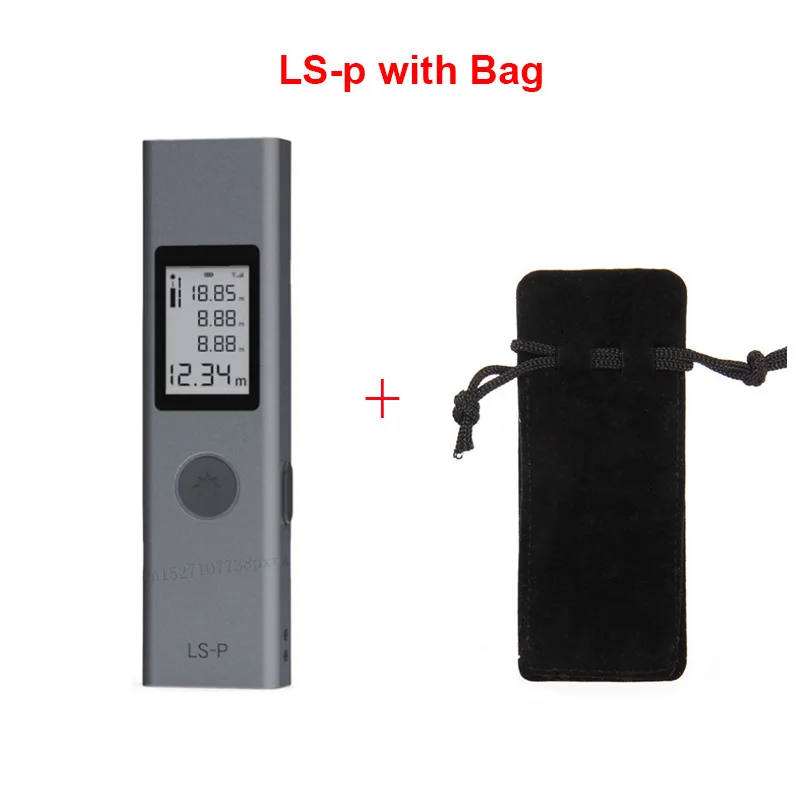 ls-p with bag Xiaomi Tuka лазерный дальномер 40 м LS-P/LS-1S Портативный USB зарядное устройство высокая точность измерения лазерный дальномер руководство на английском языке - Цвет: ls-p with bag