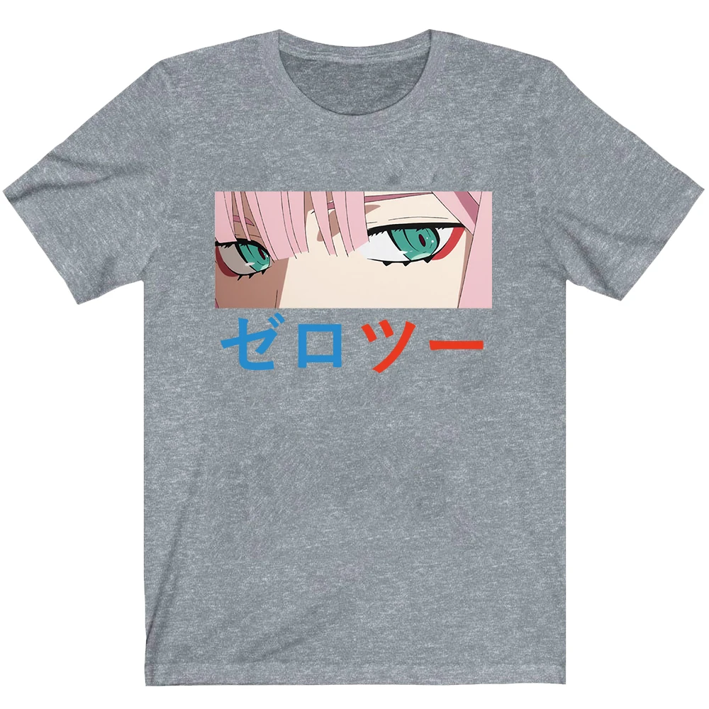 Футболка Гая в Фране мужская хлопковая топ с аниме Zero Two 02 уличная одежда стиле