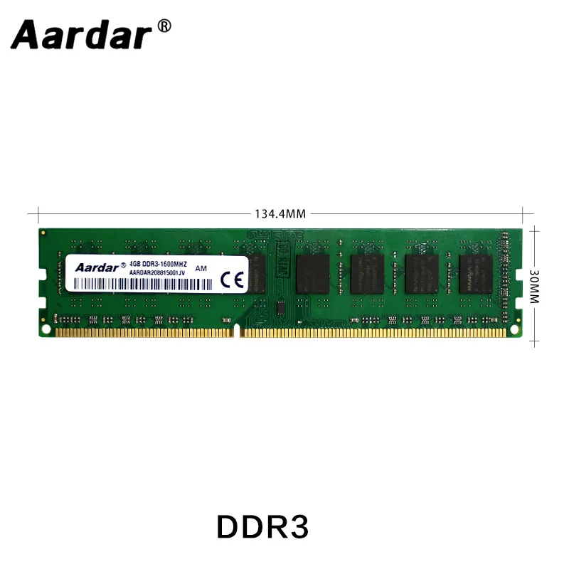 Aardar Ram DDR3 2 ГБ 4 8 1600 МГц ОЗУ 1333 для настольного компьютера | Компьютеры и офис