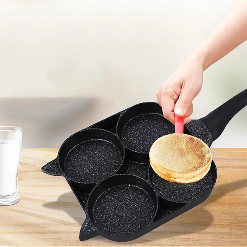 Волшебная кастрюля с четырьмя отверстиями утолщенная сковорода для омлета