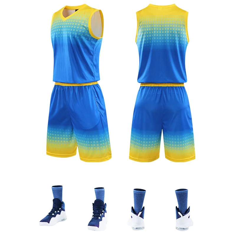 Высококачественные мужские тренировочные трикотажные комплекты для баскетбола