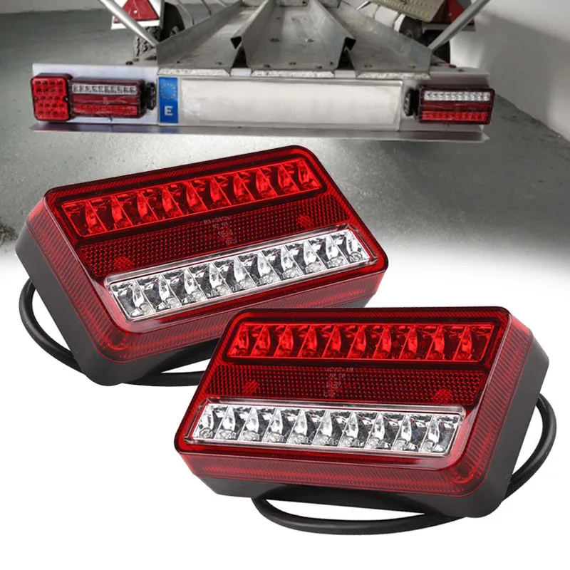

1 pair12V Waterproof Durable 20 LED Car Truck Trailer Camper Van Stop Brake Rear Reverse Indicator Lights Turn Signal Lamp.
