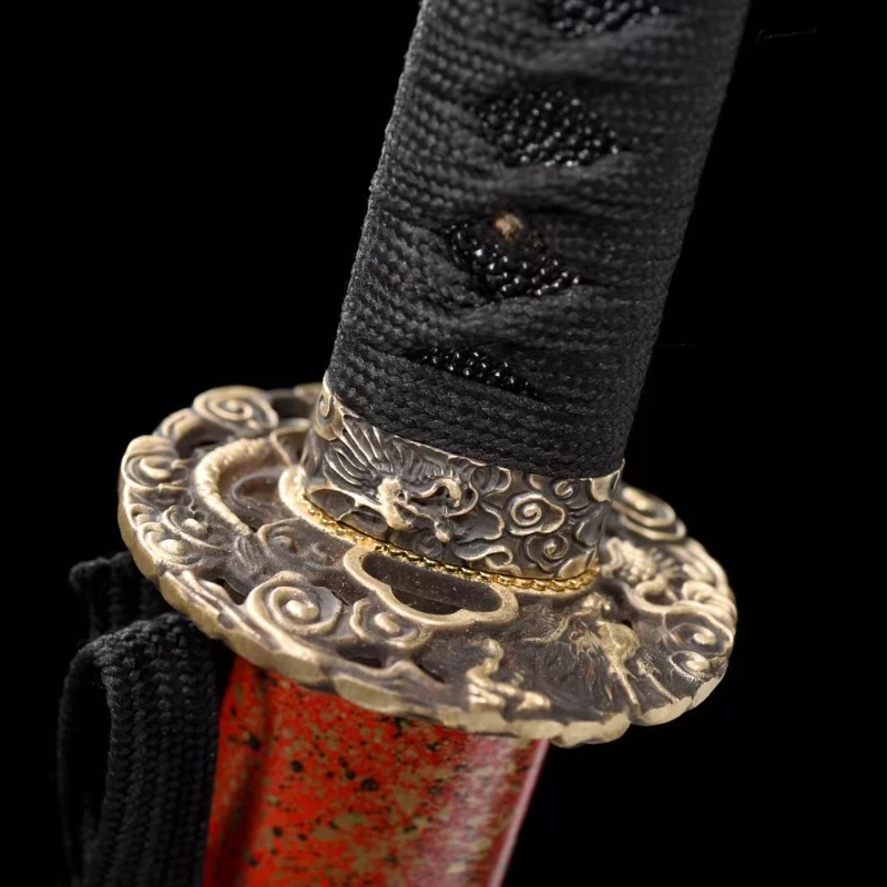 

T10 Steel Clay Tempered Katana Sword with Obvious Hamon Hand Forged Full Tang Samurai Sword Real Sharp Catanas Japonesa Espada