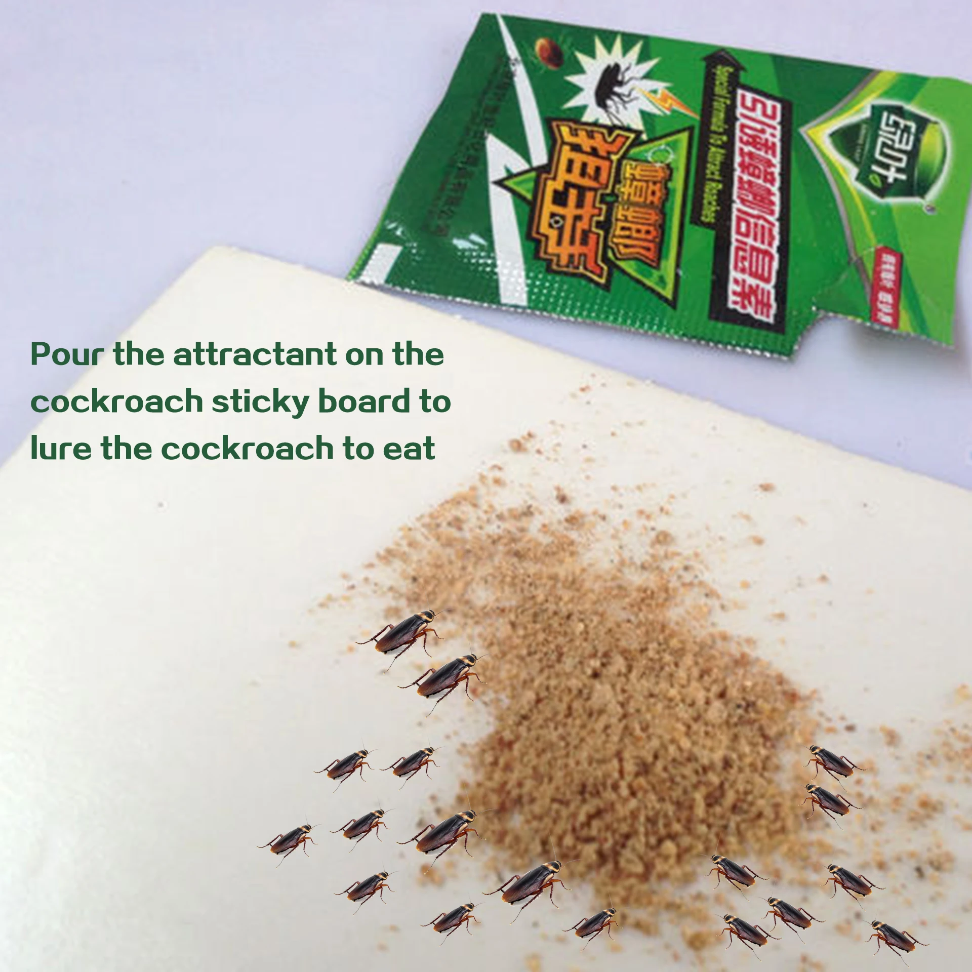 10 шт. Зеленый Порошок Листьев тараканов средство от приманка для наживки ловушка