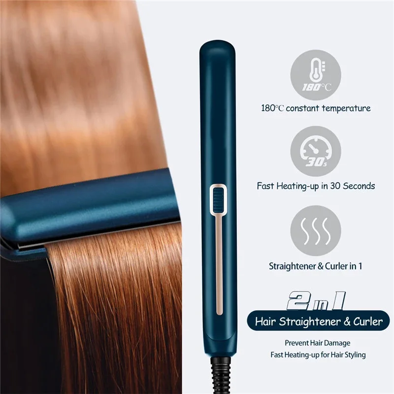 

Mini Portable Hair Straightener Fluffy Splint Professional Hair Straightening Styling Tools Hair Curling Iron anion