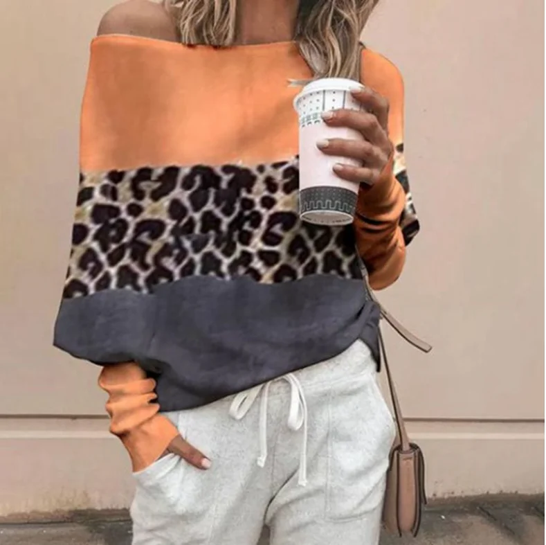 CALOFE Осень-зима контрастные цвета женские вязаные пуловеры повседневные с