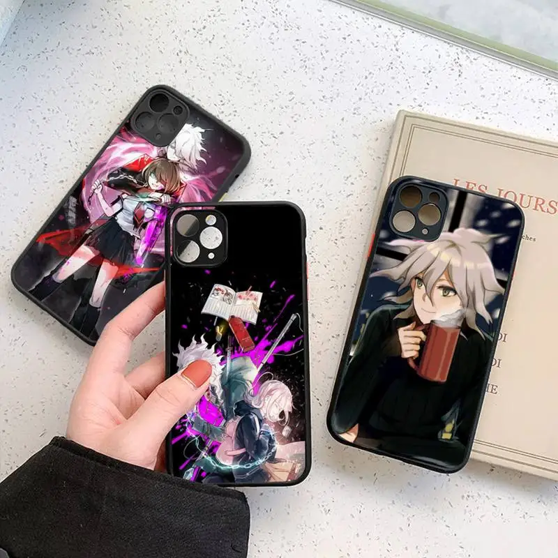 

Makoto Nagito Komaeda Dustproof protect camera Phone Case Matte Transparent for iPhone 7 8 11 12 s mini pro X XS XR MAX Plus