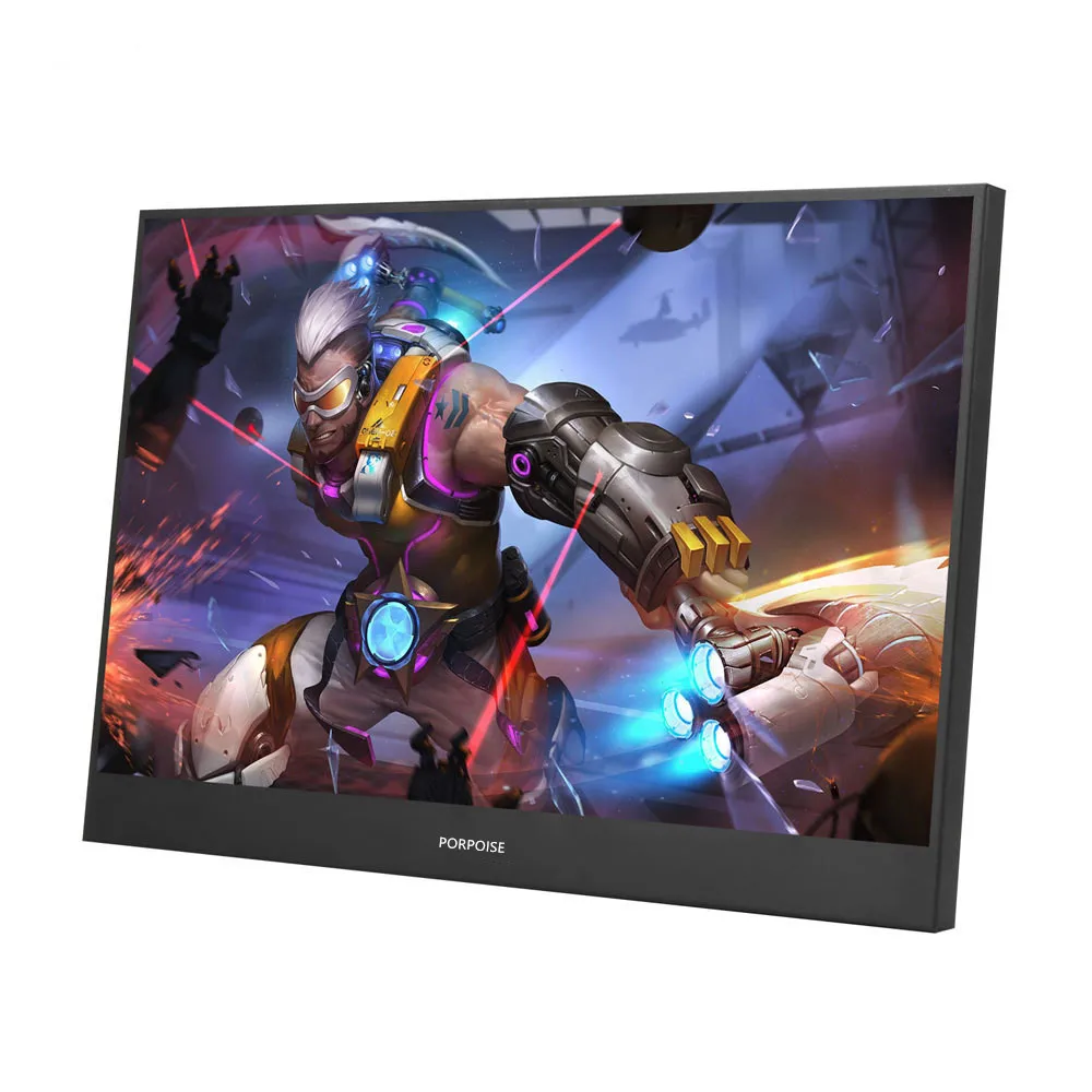 15," портативный монитор HDMI игровой светодиодный ips экран Поддержка Mini HDMI PC ноутбук, Xbox, переключатель PS4 монитор для PC Gamer