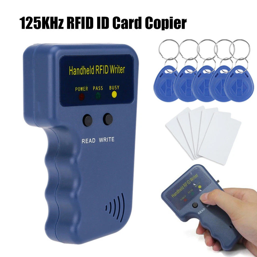 Handheld 125KHz T5577 CET5200 EM4305 EN4305 RFID Duplicator Copier Programmer Reader Writer ID Tags Rewritable Card Cloner Key