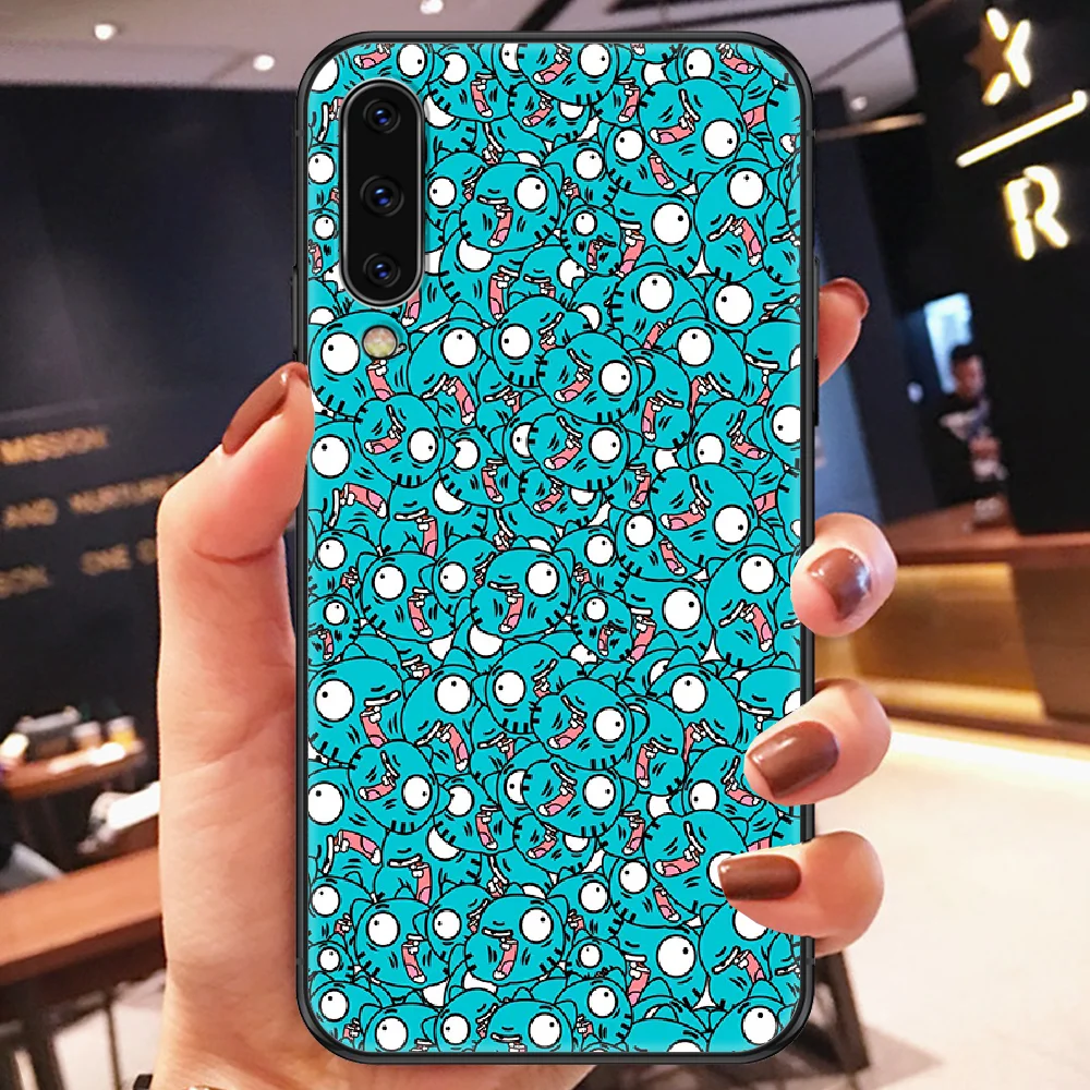 

Cute Gumball Darwin Anime Watterson Phone case For Samsung Galaxy A 3 5 7 8 10 20 21 30 40 50 51 70 71 E S 2016 2018 4G black