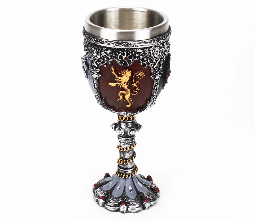 Кубок «Игры престолов», бокал для вина Nemesis Now sigili Wolf Head Goblet дни матери отца дни Хэллоуин получили подарок вентилятора 200 мл