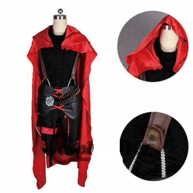 

Hot selling animation Ruby Rose Cosplay Unisex combat uniform clothing