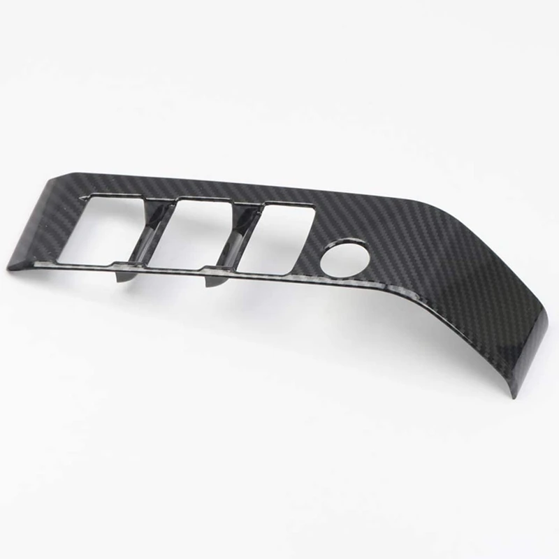 

for Toyota Tacoma 2015-2020 Car Carbon Fiber Front Door Armrest Window Glass Lift Switch Panel Cover Trim Accessories
