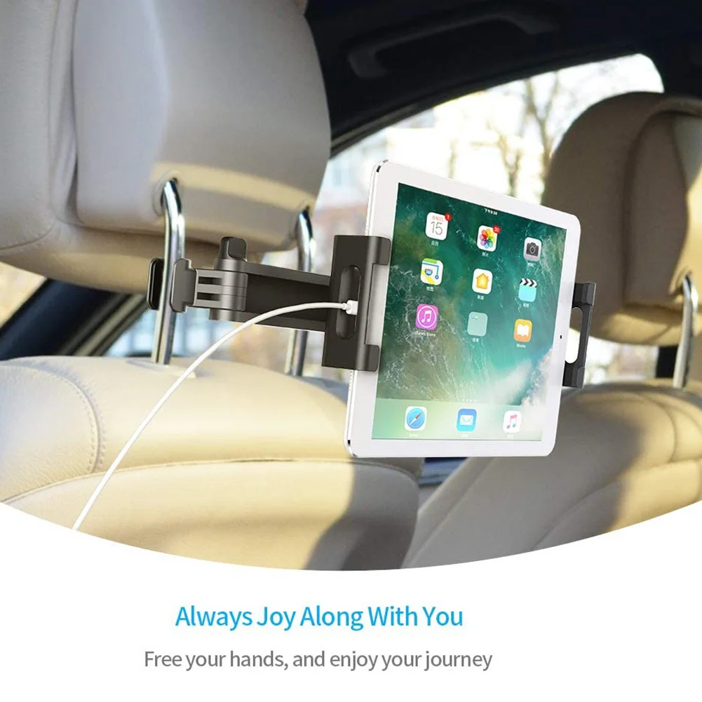 

Rotating Car Pillow Phone Bracket Headrest Tablet Mount 360 Degree Back Seat for Unique Parts Portable Car Ornaments