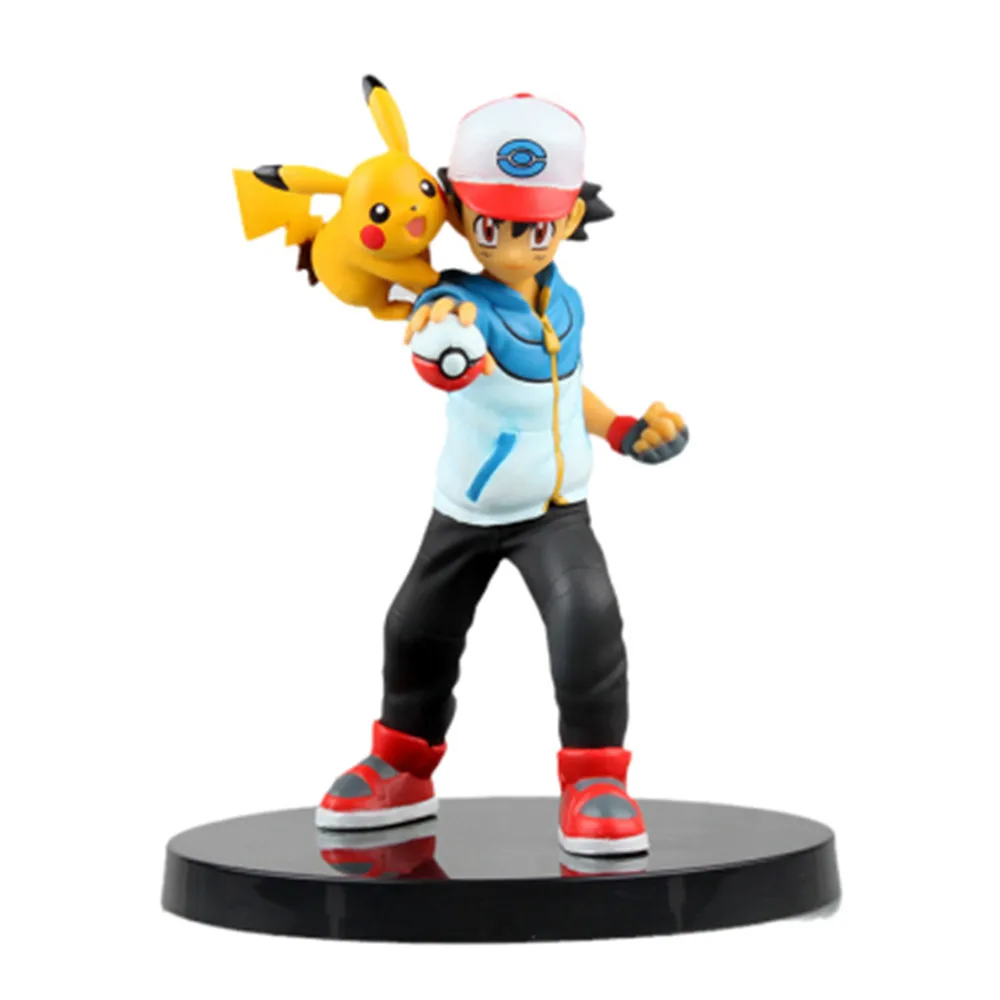 

Новая фигурка покемона, экшн-фигурка Mewtwo Pikachu Ash Ketchum, кукла 14 см, модель из ПВХ, карманный монстр, фотоподарок