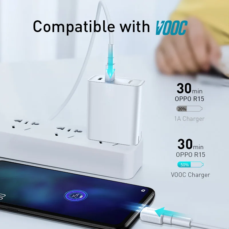 Baseus 4A Micro USB кабель VOOC флэш-зарядка для OPPO совместимый 2A Быстрая Зарядка Кабель Microusb для Xiaomi Redmi samsung шнур 2 м
